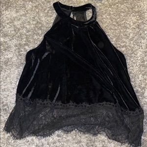 Velour tank top